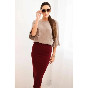 Dámská sukně ZS5121 bordó - Kesi