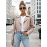 Dámská kožená bunda BADEN TY4336 béžová - FashionStreet