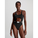 Dámské jednodílné plavky KW0KW02357 BEH černé - Calvin Klein
