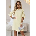 Dámské šaty 217-12 NEVA  pastelově žluté - Numoco