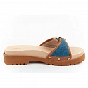 Dámské dřeváky W F305492349 hnědo-modré - Scholl Iconic