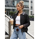 Dámská přechodná bunda TY5622 černá - FashionStreet 