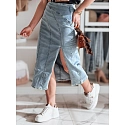 Džínová midi sukně CY0481 modrá - FashionStreet 