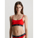 Dámská plavková podprsenka KW0KW02425 XNE červená - Calvin Klein