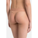 Dámské tanga QF4942E-YUT tělová - Calvin Klein