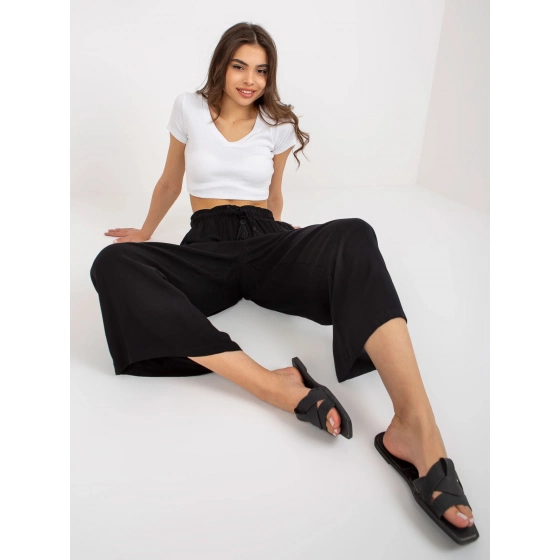 Dámské kalhoty D73760R62237A černé - Sublevel