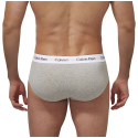 Pánské slipy 3 Pack  0000U2661G 998 černá/bílá/šedá - Calvin Klein