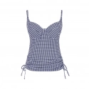 Vrchní díl plavek Tankini navy gingham SW1741 - Panache