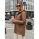 Dámská přechodná bunda TY5608 hnědá - FashionStreet 