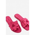 Dámské ploché nazouváky J502-5 Elzoria fuchsia - Sweet Shoes