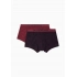 Pánské boxerky 2PACK 111210 3F504 56636 vínové s potiskem - Emporio Armani