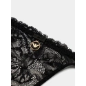 Dámská tanga 163826 4R206 00020 černé - Emporio Armani