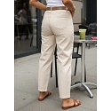 Dámské džíny s páskem mom fit UY3056  béžové - FashionStreet 