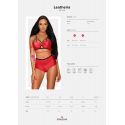 Ohnivý set Leatheria set red - Obsessive