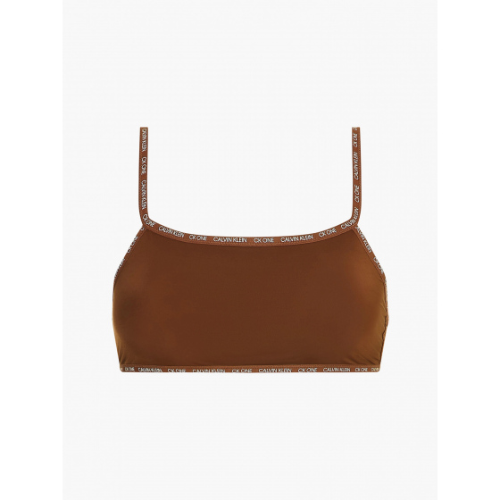 Nevyztužená braletka 2pack QD3806E CJ8 skořicová - Calvin Klein