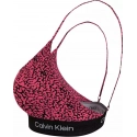 Dámská podprsenka 000QF7216E GNI tm. růžová se vzorem - Calvin Klein