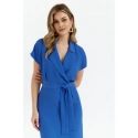 Košilové šaty s páskem S363 modré - Stylove