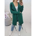 Zateplená bunda s kapucí 69413 tmavě zelená - Kesi