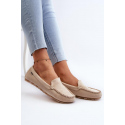 Dámské mokasíny DF937 Světle béžová - Step in style