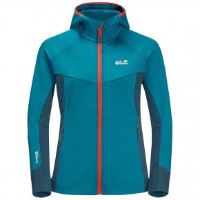 Dámská bunda Hydro Grid Fleece Jkt W 1709911-1395 005 Tyrkysová - Jack Wolfskin