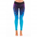 Dámské fitness legíny Six Deuce Oceana - fialová/růžová/modrá - Litexo