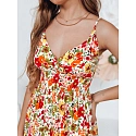 FLOWMISS Maxi šaty EY2629 bílo-žluto-červené - FashionStreet 