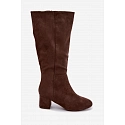 Dámské kozačky HY62-8131 hnědé - FashionStreet