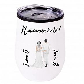 Personalizovaný termohrnek "BOWL" se svatebním párem Personalizovaný termohrnek "BOWL" se svatebním párem