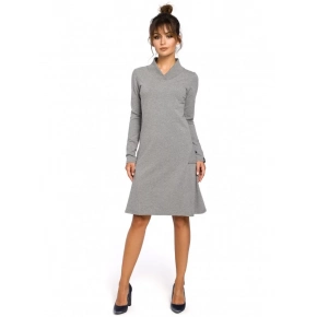 Dámské šaty B044 Šedá - BEwear