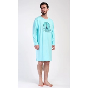 Pánská noční košile s dlouhým rukávem Jachting - Vienetta