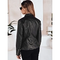 Dámská kožená bunda TY5202 černá - FashionStreet