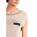 Vamp - Krátká dámská noční košile BEIGE SOLEIL M 14191 - Vamp