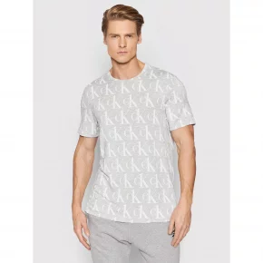 Pánské tričko -  NM2135E - V7D Šedá - Calvin Klein