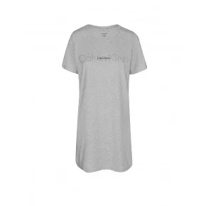 Dámská noční košile QS6896E P7A  šedá - Calvin Klein