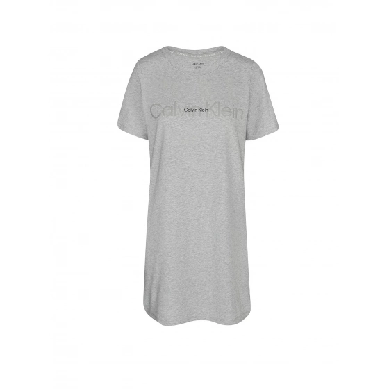 Dámská noční košile QS6896E P7A  šedá - Calvin Klein