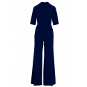 Dámský elegantní overal S243 tmavě modrý - Stylove