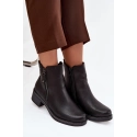 Dámské kotníkové boty 24BT02-7992 černé - Unisoft