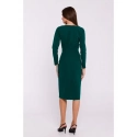 Dámské šaty S376 Tmavě zelená - Stylove