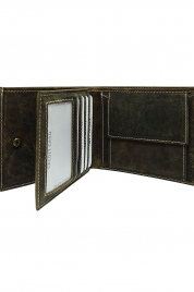 Pánská kožená peněženka CE-PF-N04-HT.52 tmavě hnědá - FPrice
