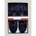 Dámský pyžamový set dárkové balení GIFT PYJ CAMI SET & SLIPPERS UW0UW04855 DW5 tm. modré - Tommy Hilfiger