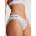 Dámské kalhotky BIKINI 000QF7712E LL0 lila - Calvin Klein