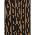 Dámské pyžamo YI90017 202 hnědé s potiskem - DKNY
