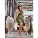 Dámské šaty 184989 khaki - Fasardi