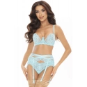 Dámské tanga String V-11028 Tyrkysová - Axami