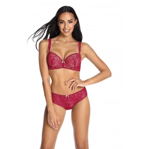Dámská push-up podprsenka 3402/11 Rosel Tmavě červená - MAT