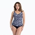 Horní díl plavek Tankini 8474-1 Malaika modro-bílý - Anita Classix