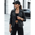 Dámská kožená bunda TY3893 černá -  FashionStreet