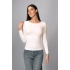 Dámská halenka Cashmere ultrasoft 212842 Ecru - Intimidea