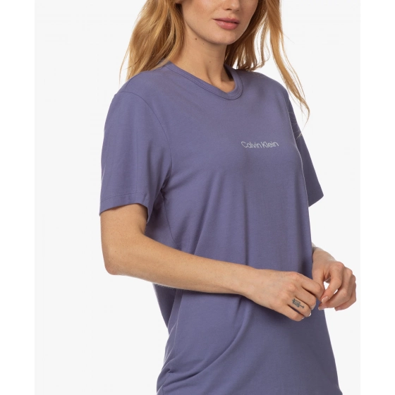 Dámské tričko Lounge QS6756E - VDD - Borůvková - Calvin Klein