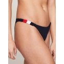 Dámské plavkové kalhotky CHEEKY STRING BIKINI UW0UW05298 DW5 tm. modré - Tommy Hilfiger